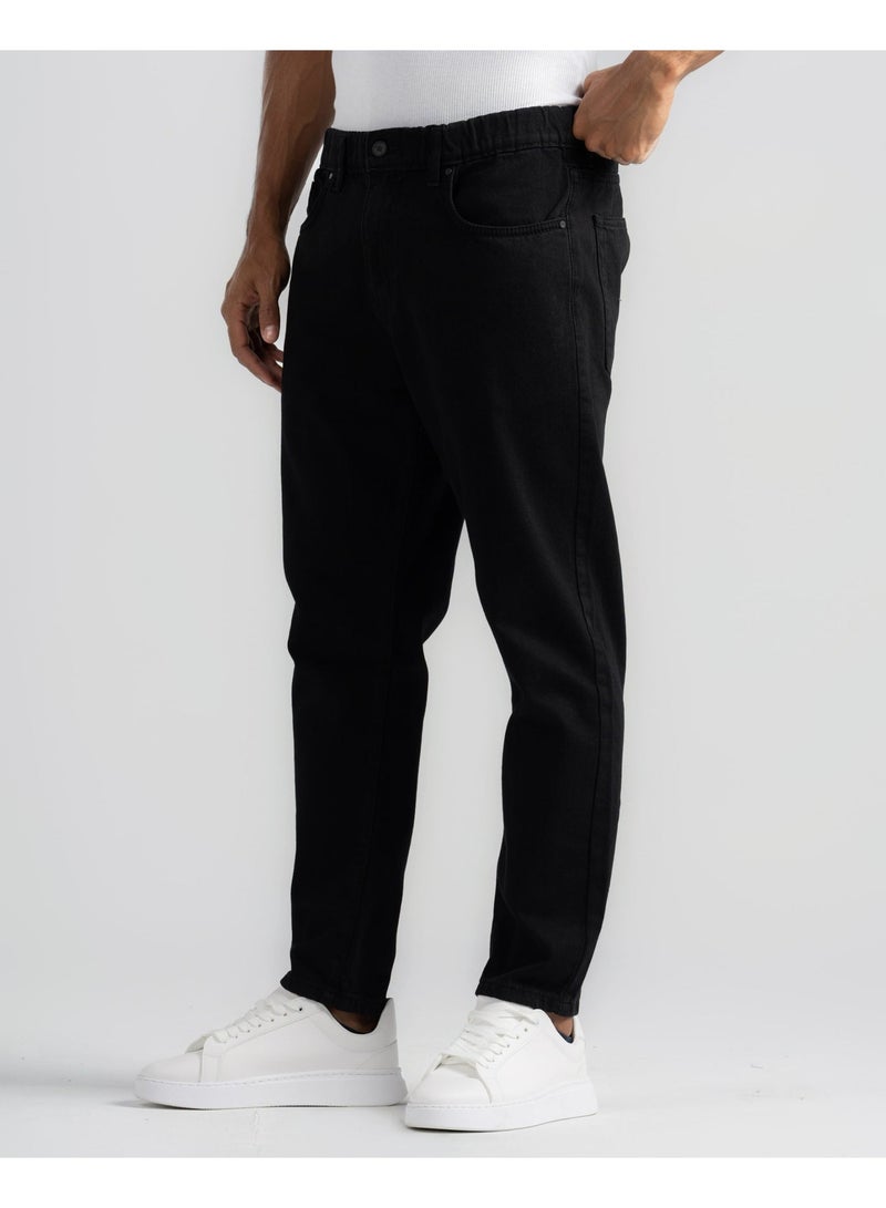 دوت بنطلون جينز رجالي – Tapered Fit بكمر استك - Image 2